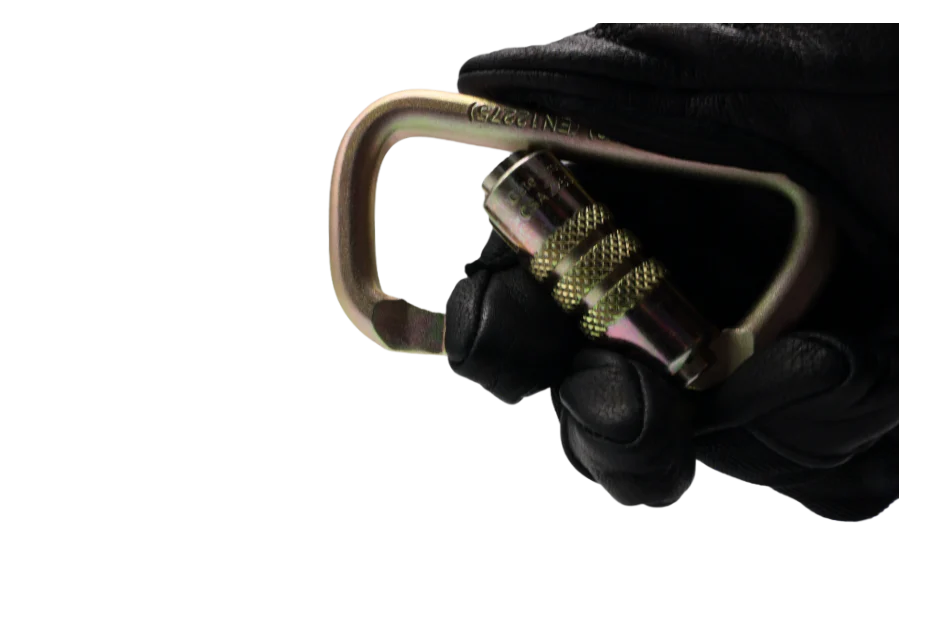 ProClimb Professional Steel Carabiner - 45kN Twist-Lock Gate for Tree Climbing & Rigging