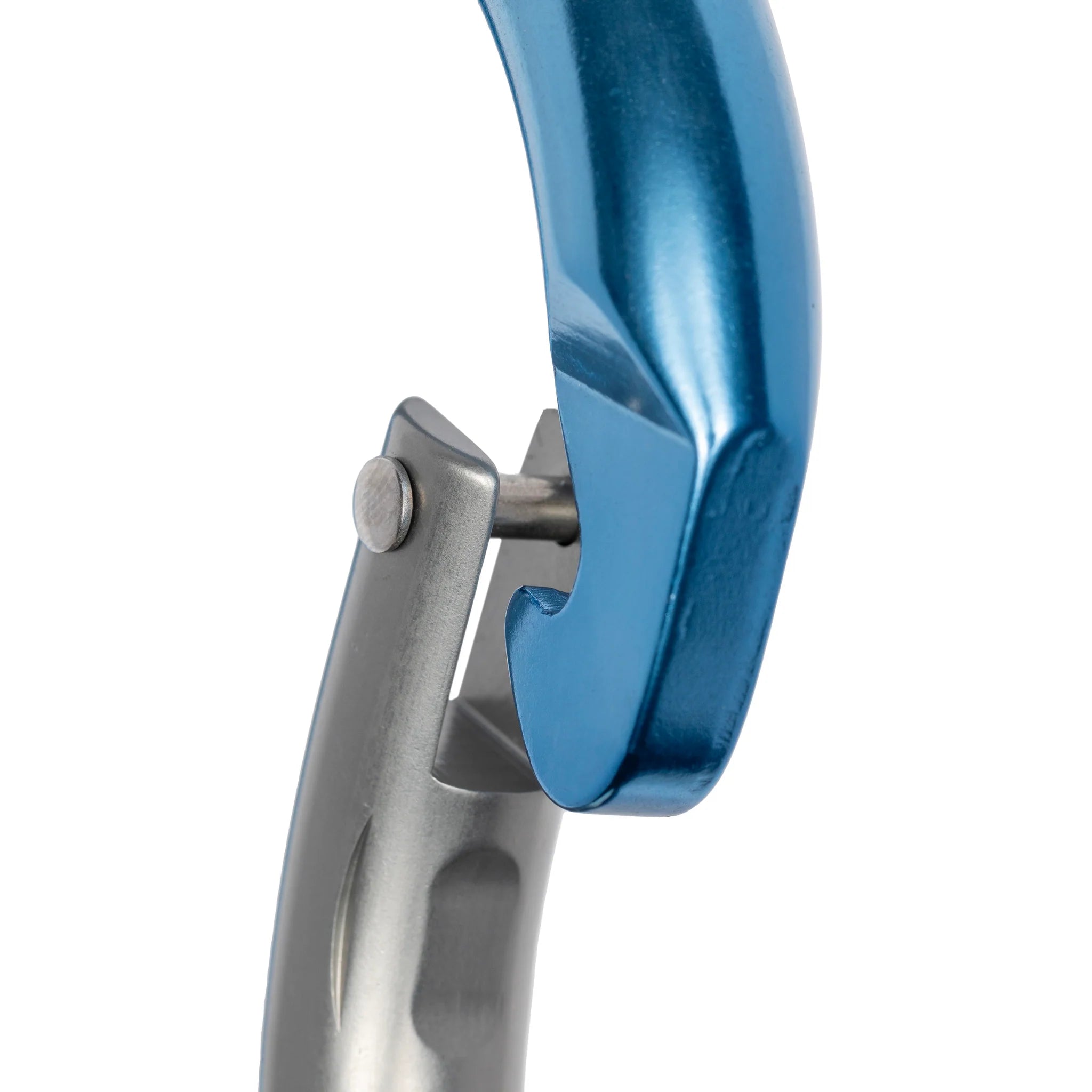 Professional HMS Carabiner - 20kN Bent Gate Aluminum - Blue Anodized