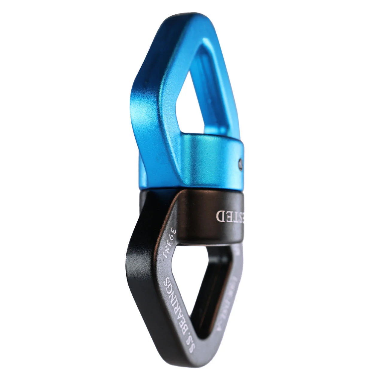 Double Ball Bearing Rescue Swivel - Eye to Eye Forged Aluminum - 8,992 lb (40kN) MBS - CE & UL Certified
