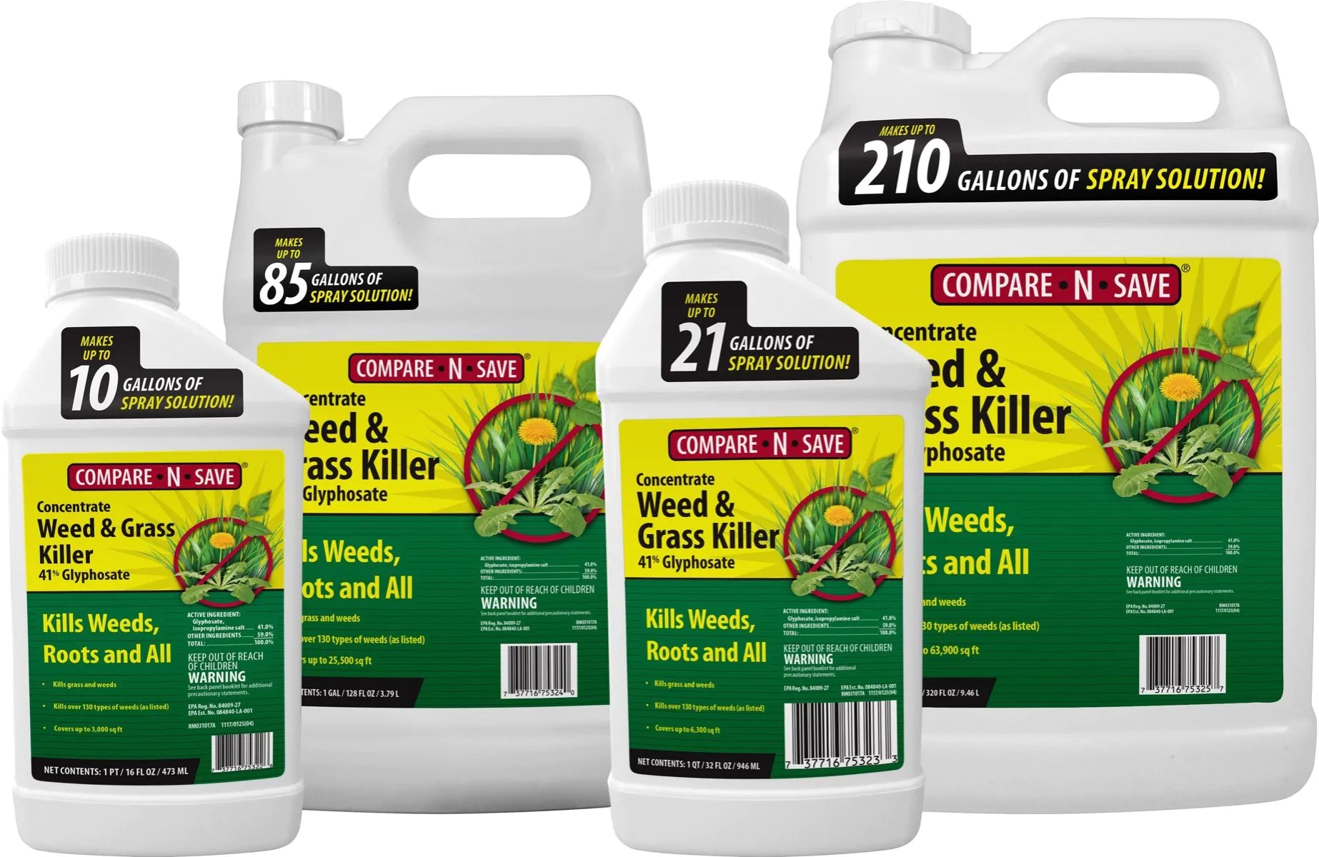 41% Glyphosate Concentrate - Compare & Save 1 Gallon