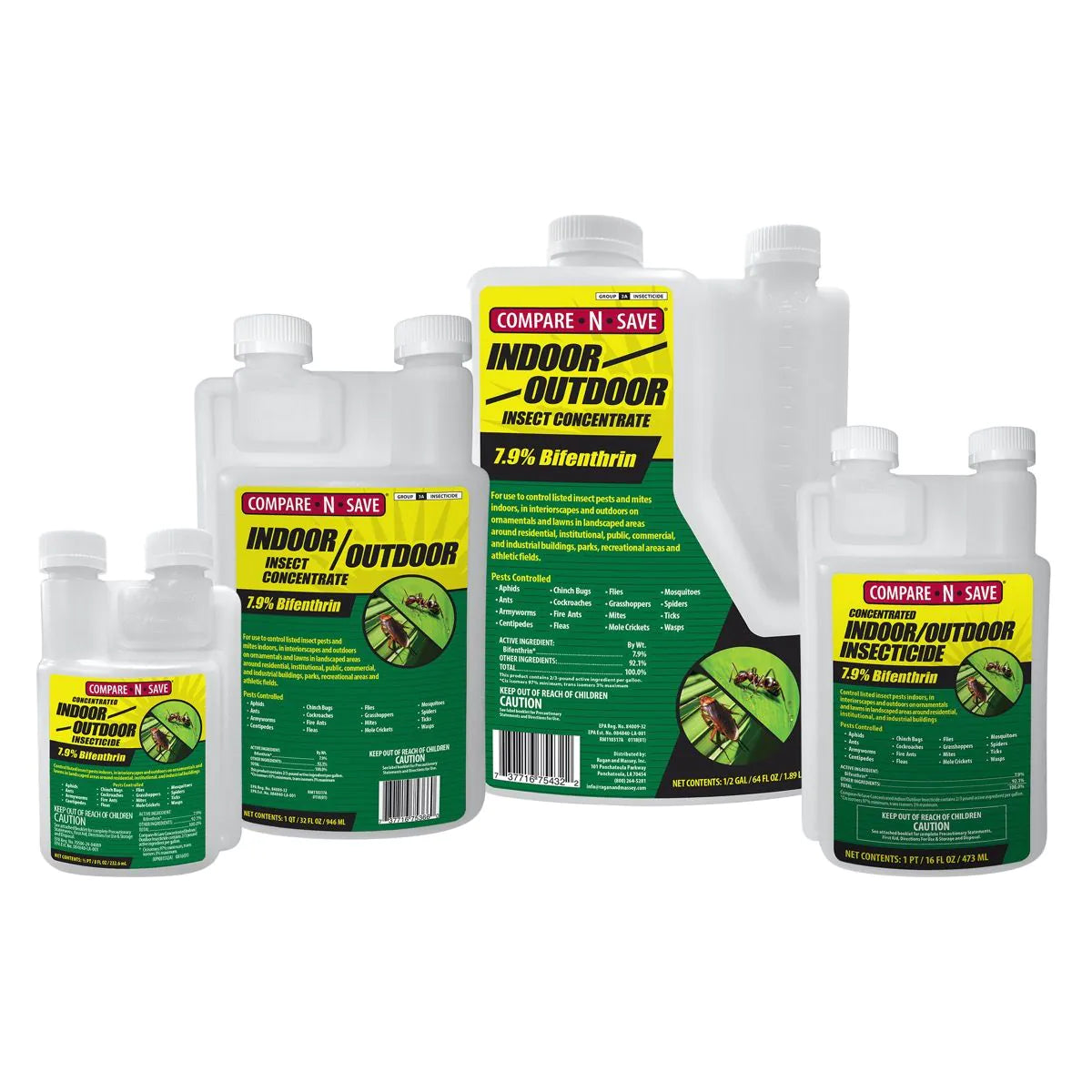 32Oz Indoor/Outdoor Insect Concentrate 7.9% Bifenthrin w/ Measure Chamber