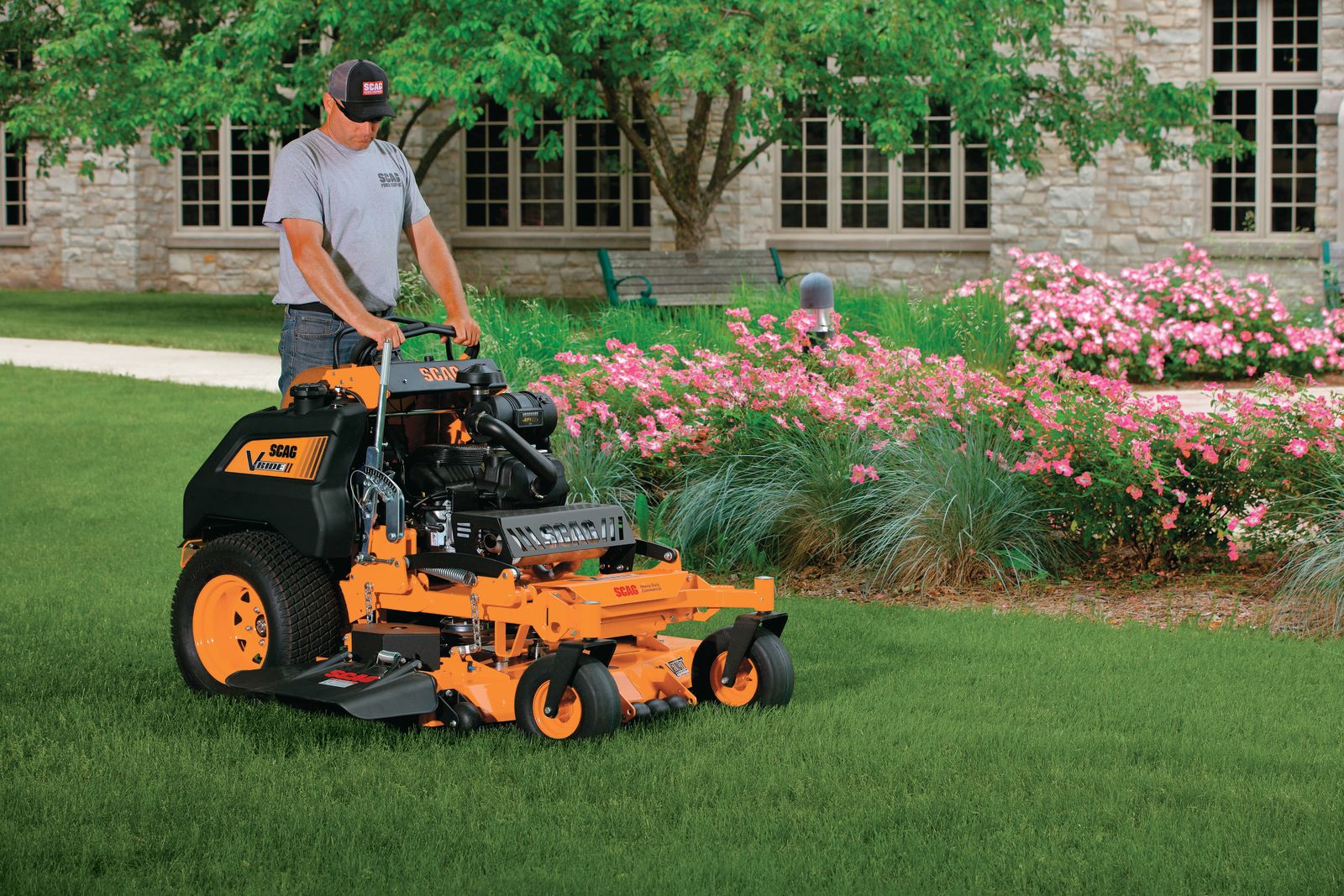 Scag V-Ride II 48" Commercial Stand-On Mower - 22hp Kawasaki FX Engine