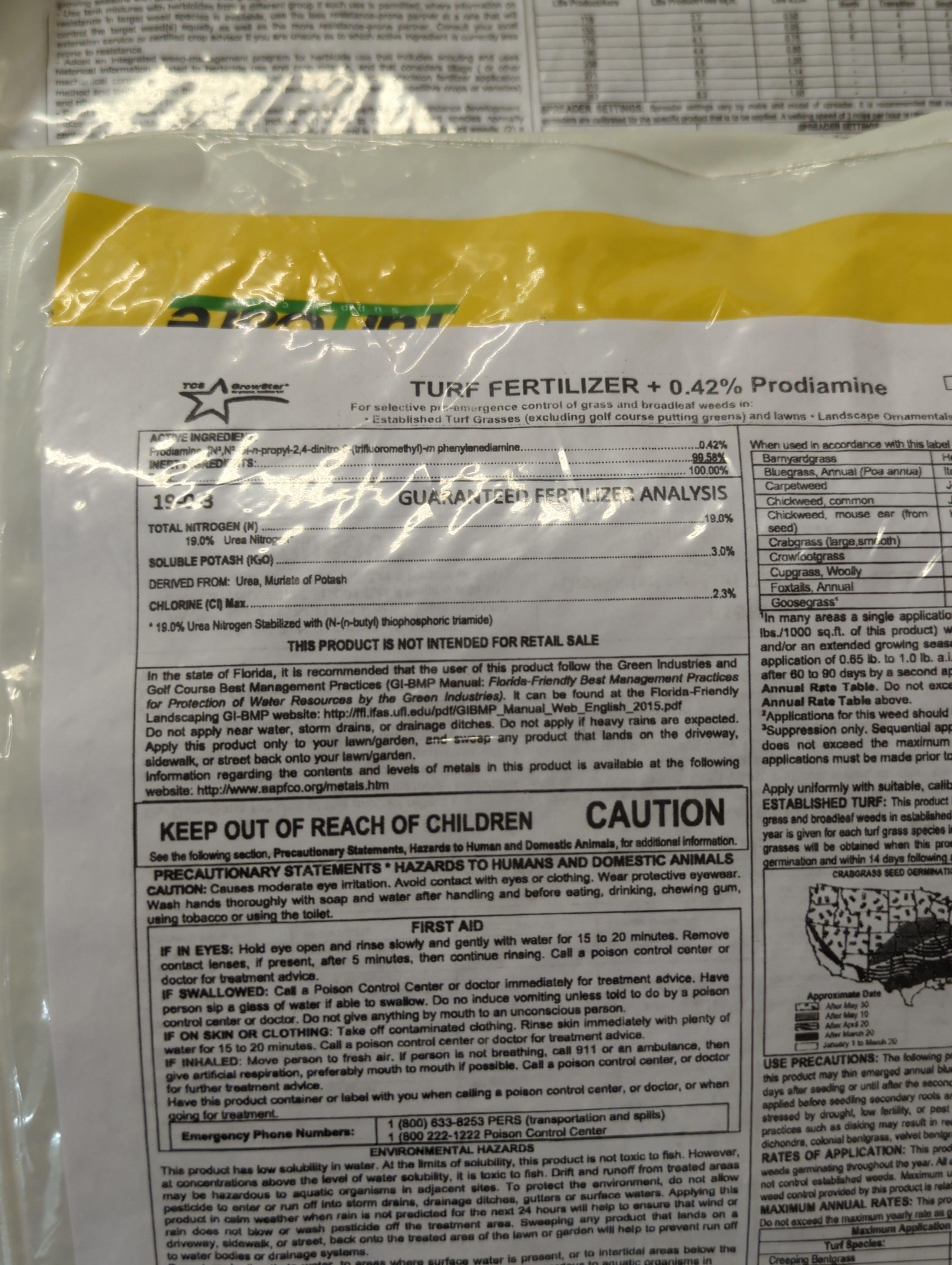 19-00-03 Pre-Emergent Fertilizer w 0.42% Prodiamine