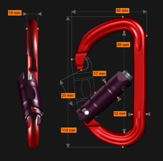 Rock Exotica rockD ORCA-Lock Carabiner