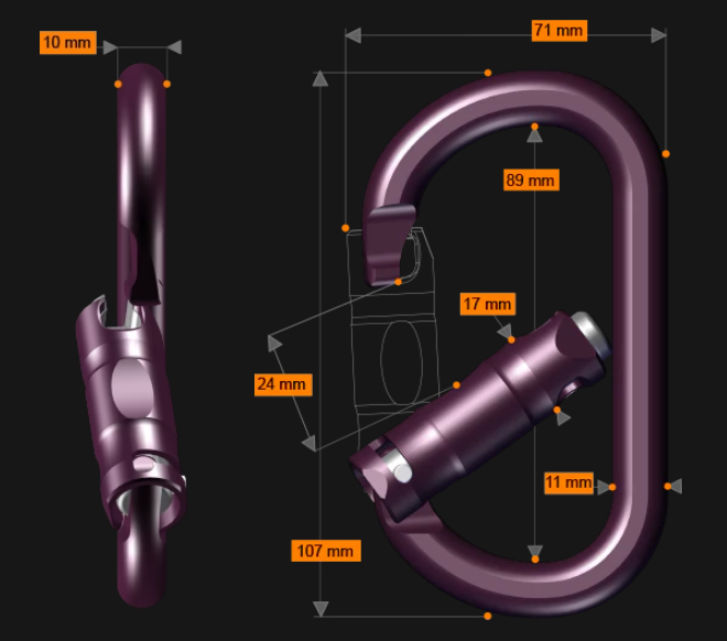Rock Exotica rockO Auto-Lock Carabiner