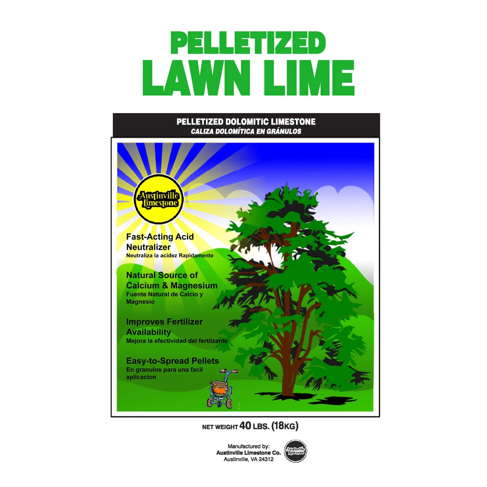 Pellet Lime 40Lb Bag