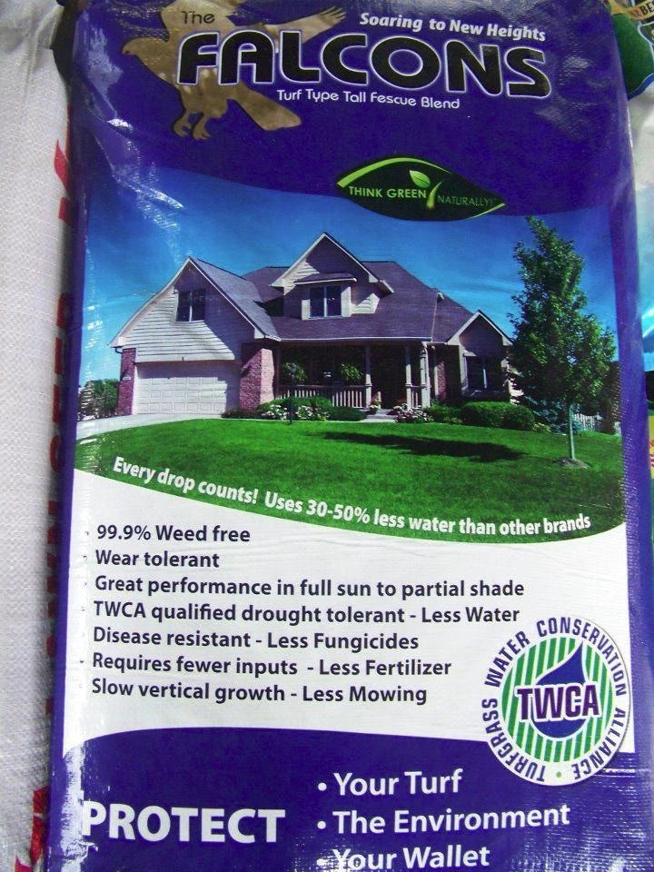 Falcons 3 Blend Tall Fescue Grass Seed 25Lb