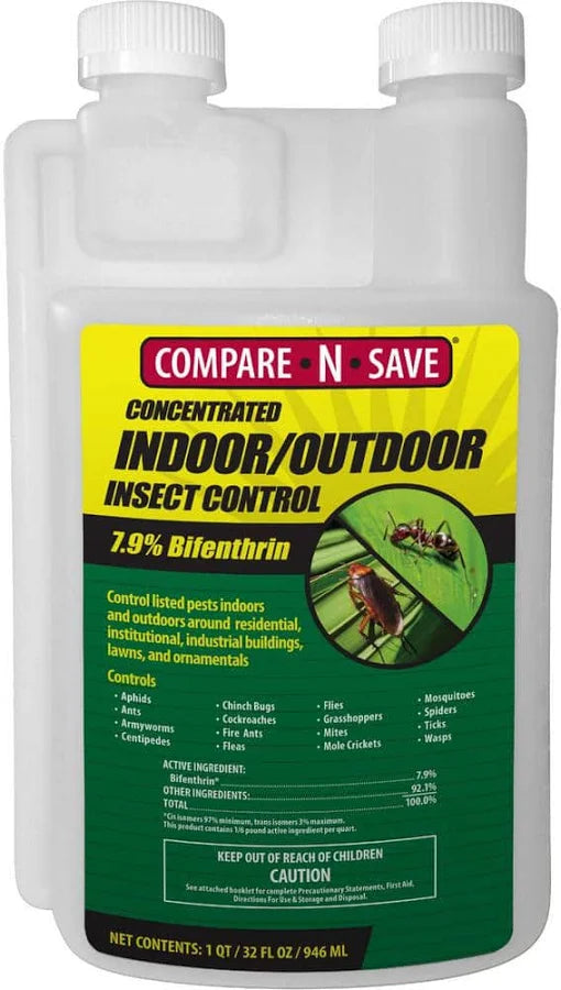 32Oz Indoor/Outdoor Insect Concentrate 7.9% Bifenthrin w/ Measure Chamber
