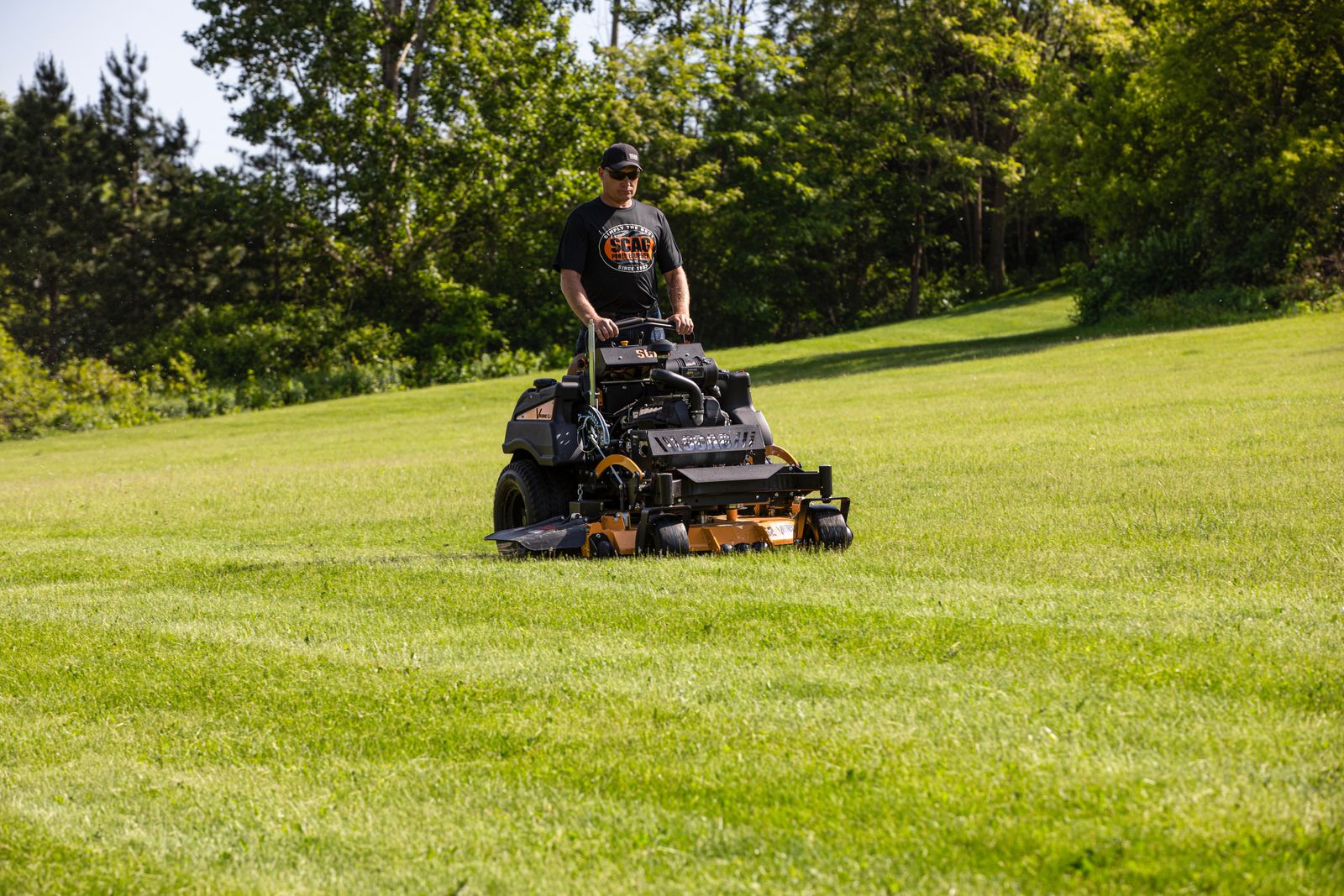 Scag V-Ride XL 61" Commercial Stand-On Mower 38hp Kawasaki FX EFI BLACKOUT